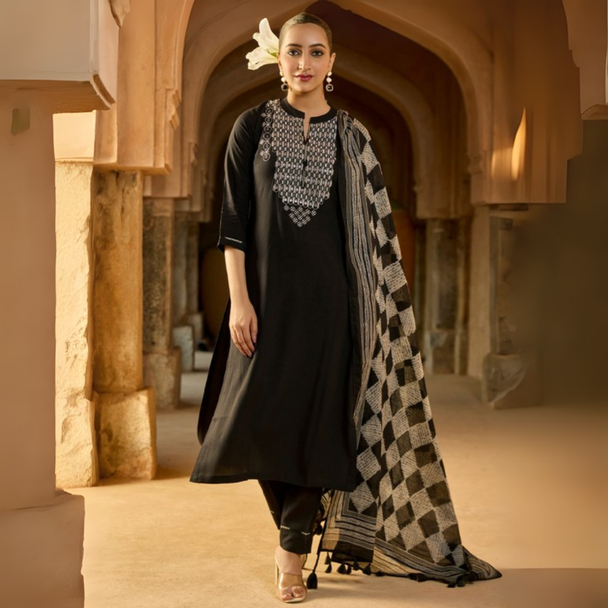 3-Pack Kurti Sets with Dupattas – Stylish, Versatile, and Ready for Every Occasion | KD-09